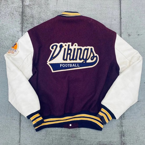 1980’s Minnesota Vikings NFC Champs Patch Varsity Jacket