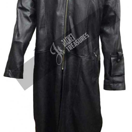 Jon Bernthal The Punisher Black Leather Coat