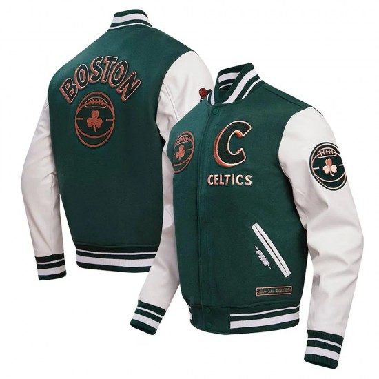 2023 24 Boston Celtics City Edition Varsity Jacket