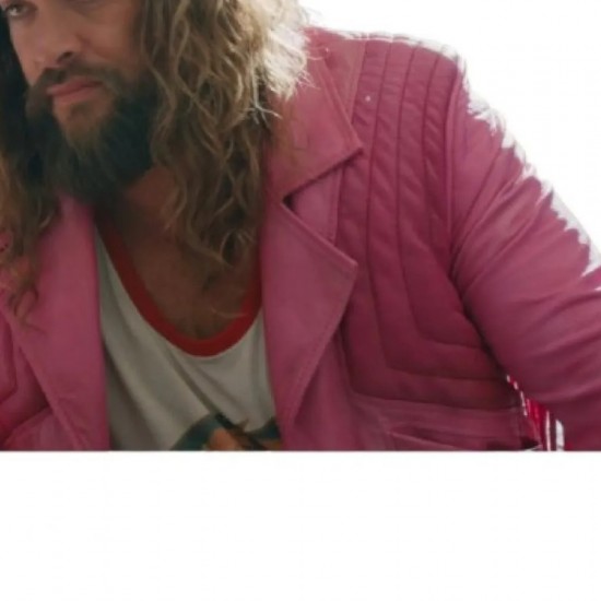 A Minecraft Movie Jason Momoa Pink Leather Jacket