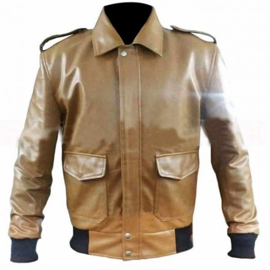 Mens Biker A-Team Howling Mad Murdock Dwight Schultz Jacket