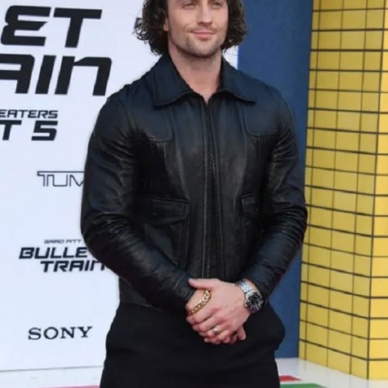 Aaron Taylor Johnson Leather Jacket