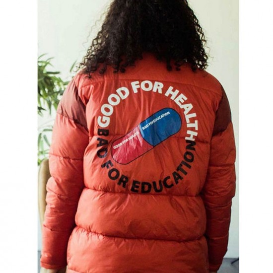 Akira Good For Health Bad For Education Puffer Jacket