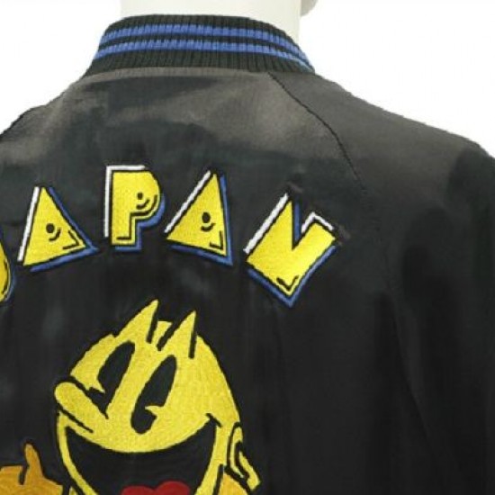 Pacman Arcade Game Satin Jacket Japan Pacman Jacket