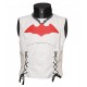 White With Red Bat Style Vest Arkham Knight and Jacket