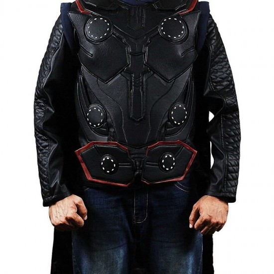 Game Chris Hemsworth Thor Avengers End Leather Vest Costume