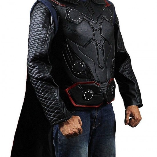 Game Chris Hemsworth Thor Avengers End Leather Vest Costume