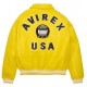 Yellow Icon Croc Avirex Limited Edition Leather Jacket