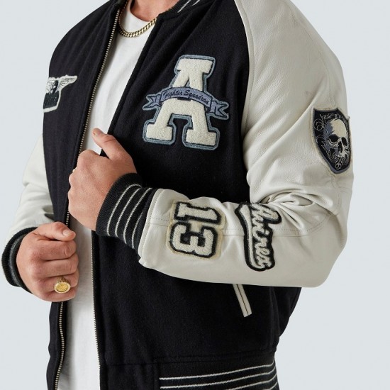 Squadron Avirex Leather Varsity Jacket