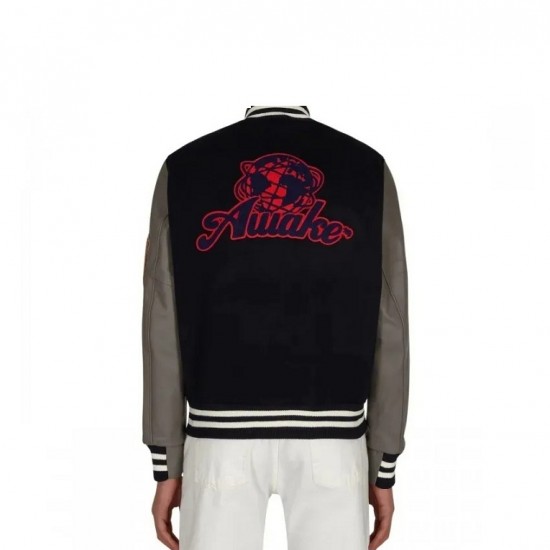 Chenille Patches Navy Combo Awake Ny Varsity Jacket