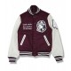 Maroon and White BBC Letterman Jacket