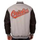 Poly Twill Baltimore Orioles Black and Gray Full-Snap Jacket