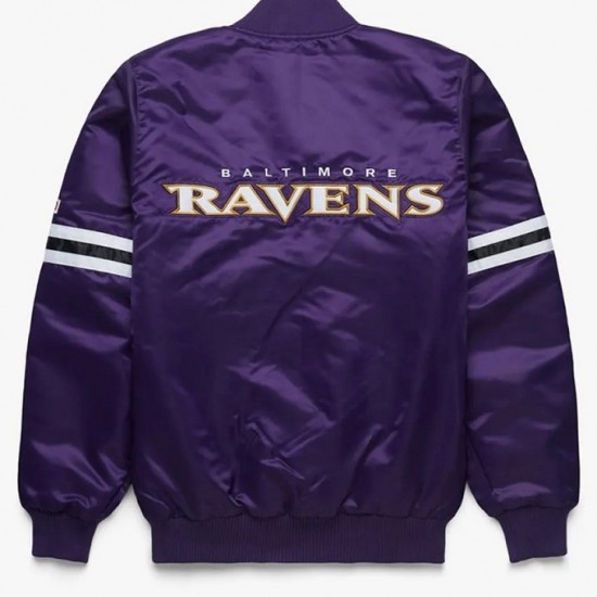 Ravens Purple Baltimore Satin Jacket