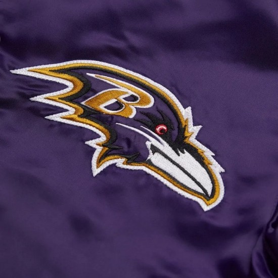 Ravens Purple Baltimore Satin Jacket