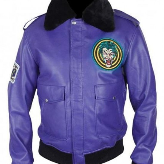 Henchman Joker Goon Batman Purple Bomber Jacket