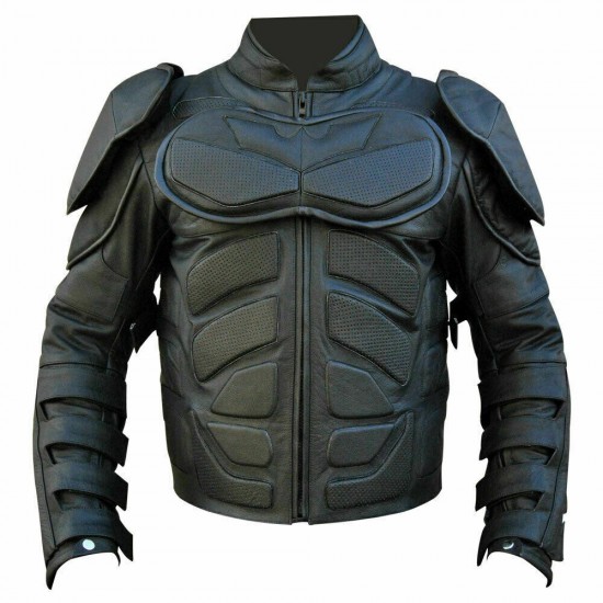 The Dark Knight Rises Batman Motorcycle Biker Leather Jacket