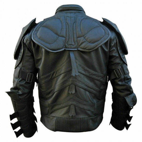 The Dark Knight Rises Batman Motorcycle Biker Leather Jacket