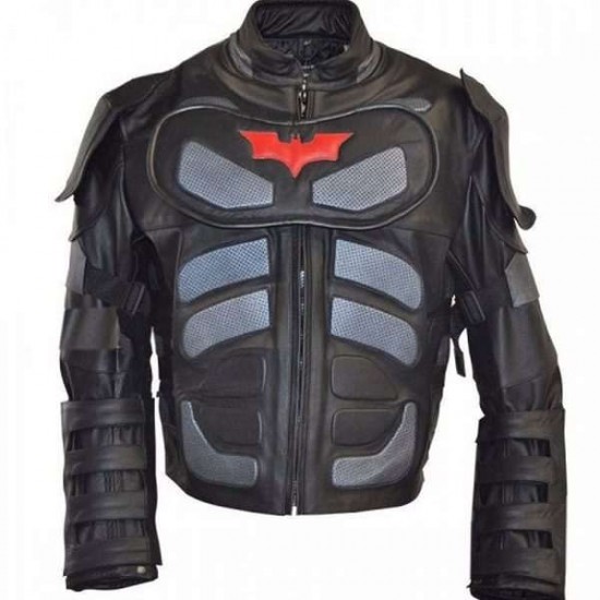 The Dark Knight Rises Batman Motorcycle Leather Jacket