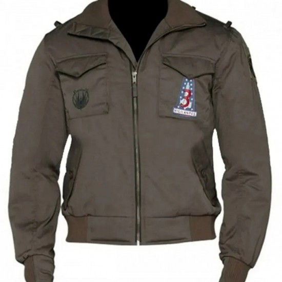 Galactica Jamie Battlestar Bamber Bomber Jacket