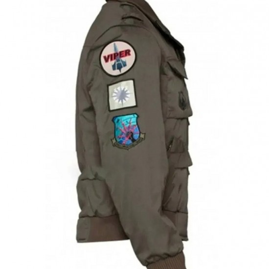 Galactica Jamie Battlestar Bamber Bomber Jacket