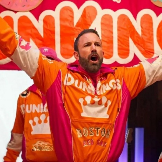 Ben Affleck Super Bowl Dunkings Donuts Jacket