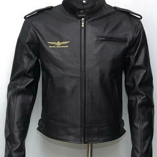 Goldwing Biker Black Leather Jacket