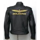 Goldwing Biker Black Leather Jacket