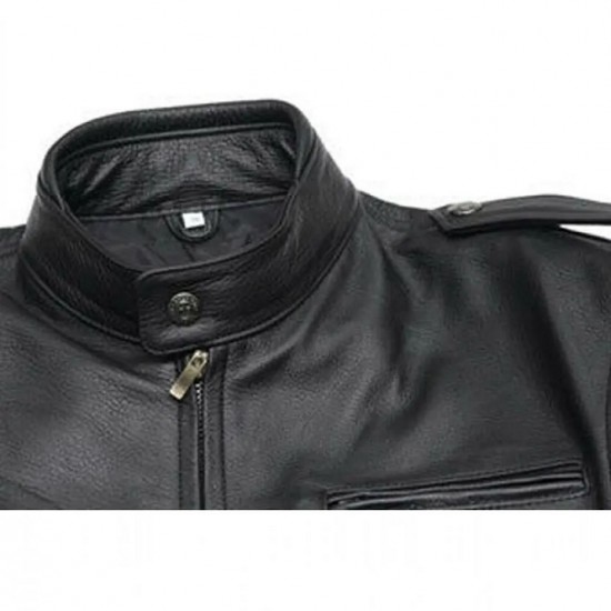 Goldwing Biker Black Leather Jacket