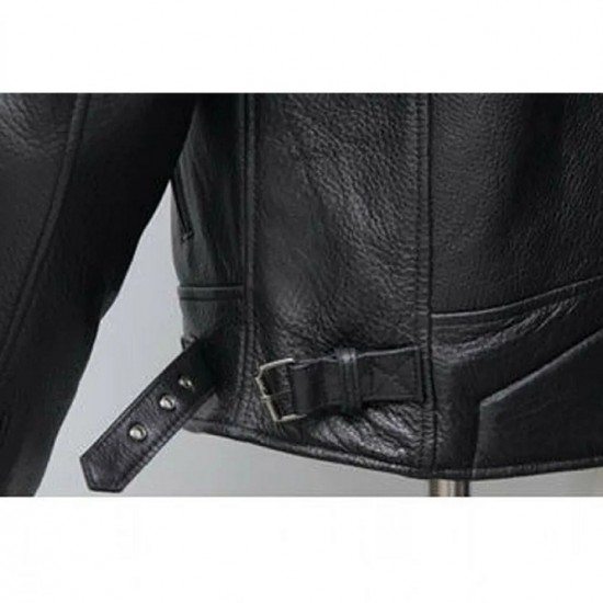 Goldwing Biker Black Leather Jacket