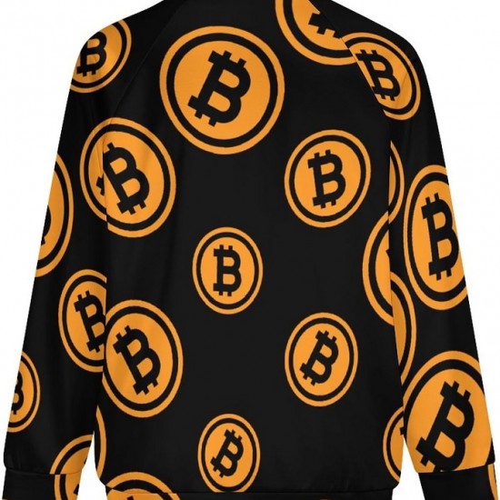 Bitcoin Logo Bomber Jacket