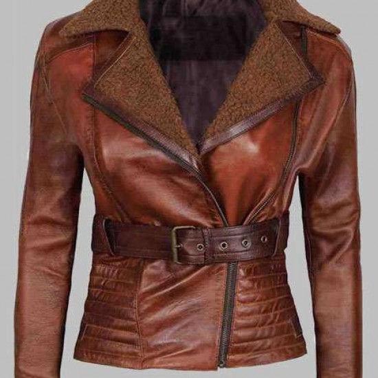 Women Blingsoul Leather Jacket