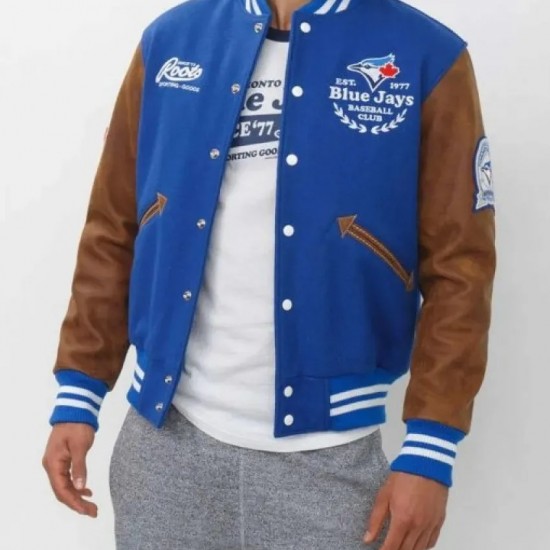 Mens Blue Jays Varsity Letterman Jacket