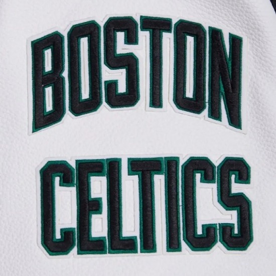 Boston Celtics Retro Classic Rib Green Wool Varsity Jacket