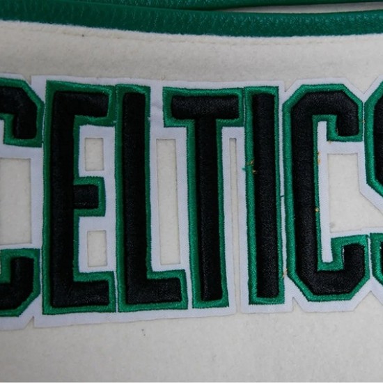 Boston Celtics Retro Classic Rib Wool Varsity Jacket