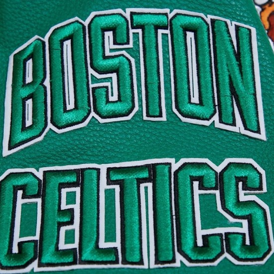 Boston Celtics Retro Classic Rib Green Wool Varsity Jacket