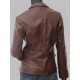 Womens Brooks Leather Blazer Jacket