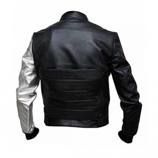 Silver Sleeves Bucky Barnes Winter Soldier Jacket          