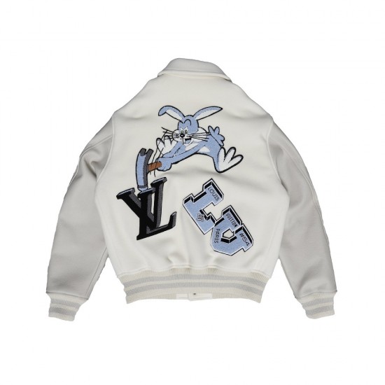 Bunny Cream Varsity Jacket