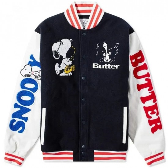 Butter Goods X Peanuts Jazz Varsity Jacket