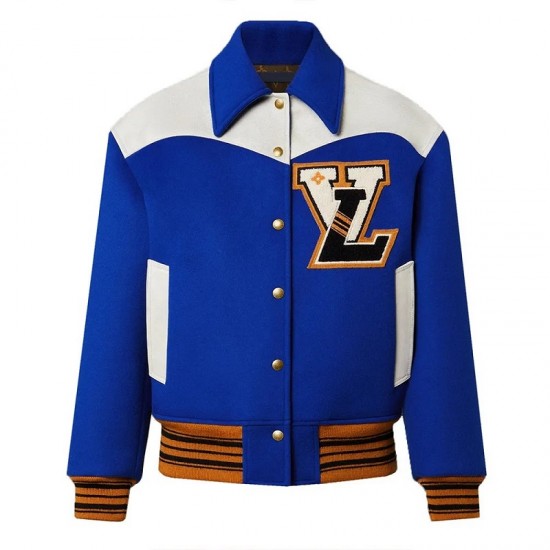 Cashgora LV Varsity Blue Jacket