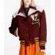 Cashgora LV Varsity Maroon Jacket