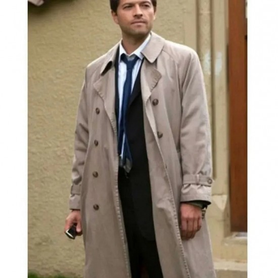 Supernatural Castiel Beige Trench Coat