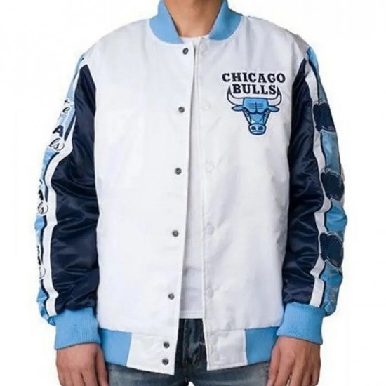 Chicago Bulls Satin Varsity Jacket