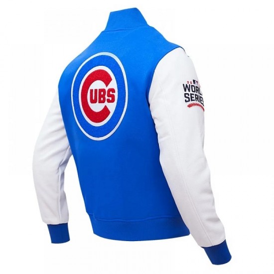 Chicago Cubs Home Town Blue Wool Varsity Jacket