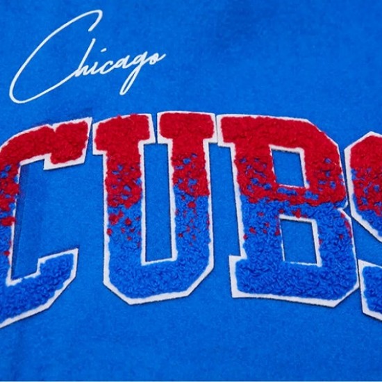 Chicago Cubs Home Town Blue Wool Varsity Jacket