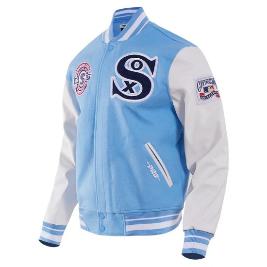 Chicago White Sox Retro Classic Blue Wool Varsity Jacket