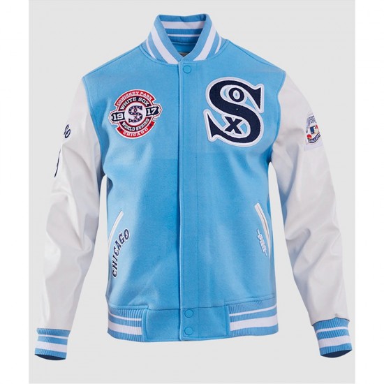 Chicago White Sox Retro Classic Blue Wool Varsity Jacket