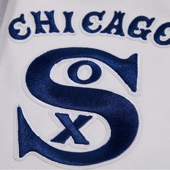 Chicago White Sox Retro Classic Blue Wool Varsity Jacket