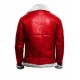 Christmas Red Leather Jacket