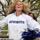 Cowboys Cheerleaders White Bomber Jacket